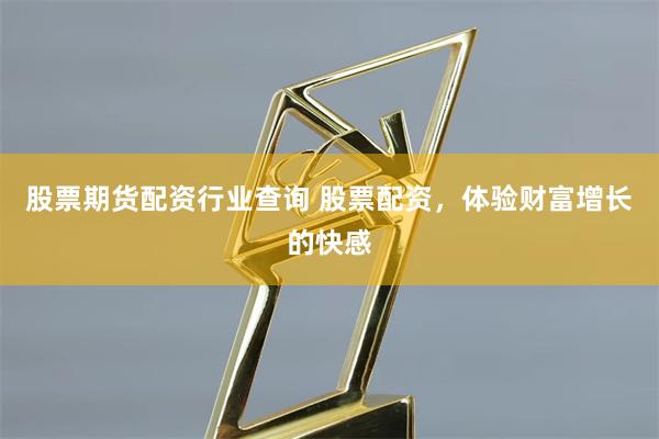 股票期货配资行业查询 股票配资，体验财富增长的快感